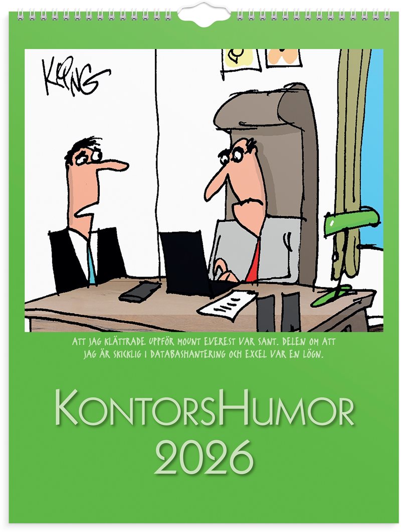 Väggkalender 2026 Kontorshumor