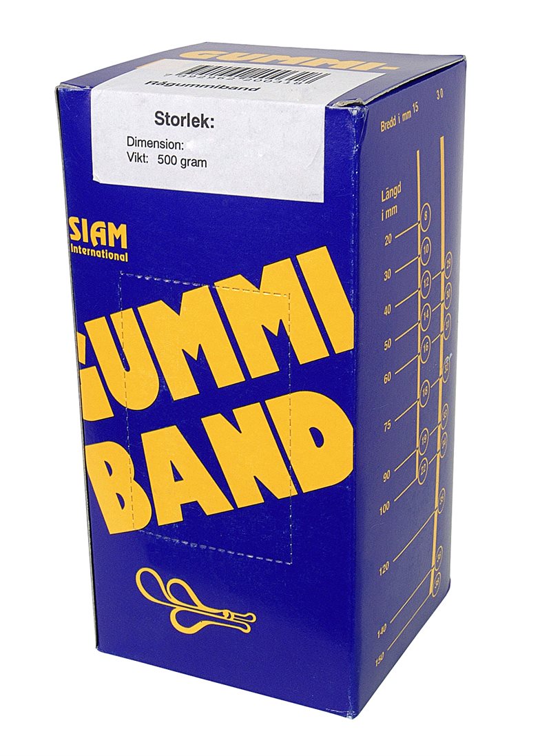 Gummiband nr. 75  100x9,0mm (500g)