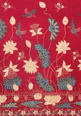 Journal Sarong Buketan with Lotuses, Lined Paperback