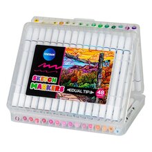 Sketch markers 48 färger dual tip